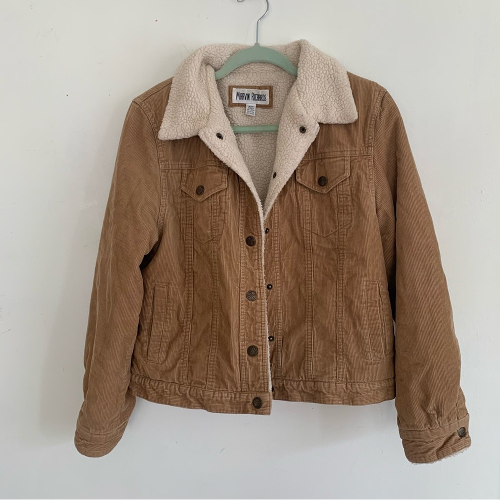 Marvin Richards Cream Sherpa Jacket